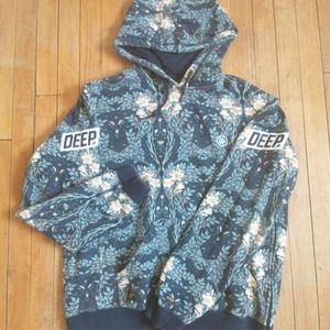 10 DEEP Embroidered Large Hoodie